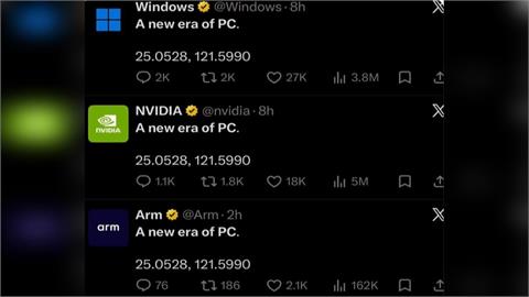 輝達攜手微軟開啟AI　PC新戰局　Nvidia+Windows+Arm　PO出"神秘數字"