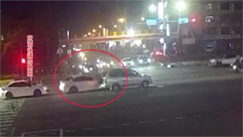 酒駕肇逃？台中貨車蛇行撞兩車　當消防隊員面前肇逃