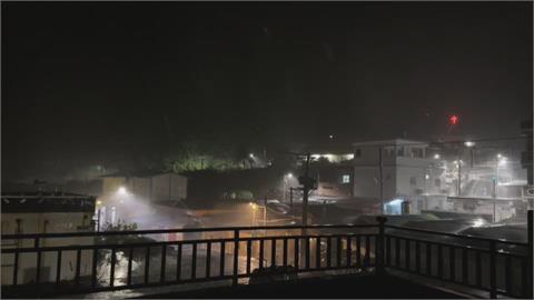 週一深夜雨彈狂炸蘭嶼　一度發國家級警報