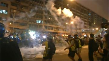 反送中／民陣號召721再上街 港警發射數枚催淚彈驅離