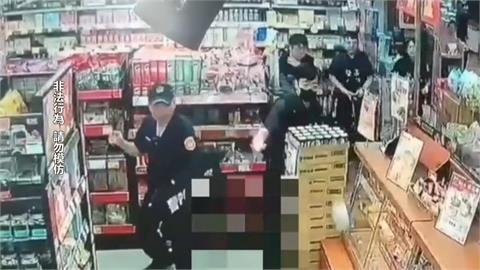 男子賣場持刀閒晃揮舞　警獲報到場竟情緒失控砍警