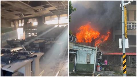 樹林工廠大火「柑園國小也遭殃」！電腦教室遭高溫融化　駭人畫面曝光了