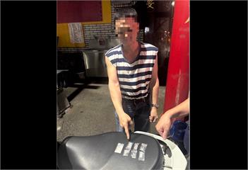 小動作全露餡　涉毒男安全帽未扣海洛因安非他命齊現形