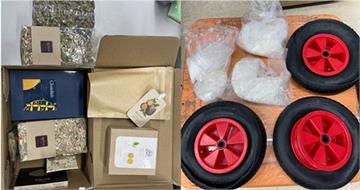 泰國花草茶藏麻！警突破心防再攔3國際毒包　機車輪胎塞5公斤K他命