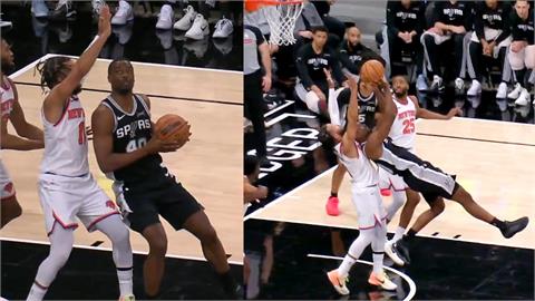 NBA(影)/超扯後仰跳投!馬刺資深前鋒「背對籃框」超奇妙進球、驚喜全網