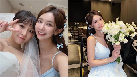 啦啦隊／擔任王齊麟、陳詩媛伴娘幸運抽中捧花！富邦啦啦隊女神笑：歡迎介紹對象