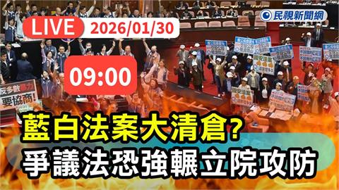 LIVE／藍白將法案大清倉？黨產條例等爭議修法恐闖關　民視現場直擊