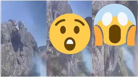 才喊「小心」下一秒失足！男子登山拍照慘墜亡　掙扎瞬間全被拍下