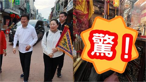 不甩守喪禁忌！傅崐萁夫婦拜新港媽祖「下跪參拜疑快哭了」這點遭網嗆：耍特權？