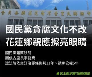 快新聞／前玉里鎮長涉貪重判11年　綠營痛批國民黨「貪腐文化不改」