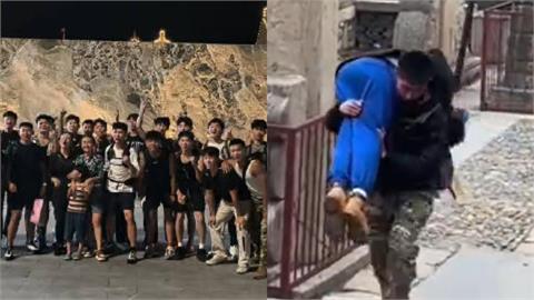 中國女豪砸13萬揪「24名小鮮肉」陪爬山！「豪華畫面」曝光網：像明星出巡...