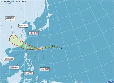 颱風楊柳逼近台灣　最快深夜發布海警