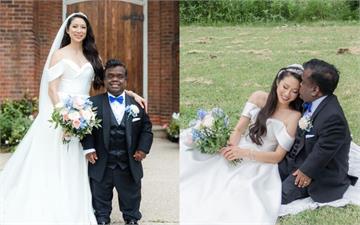 長髮正妹勇嫁「120公分侏儒男友」！婚紗照瘋傳　真相感動全網