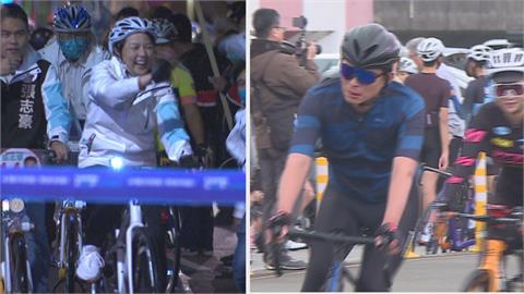 單車「一日北高」行雙黃較勁　黃國昌騎頭尾　黃珊珊全程騎完