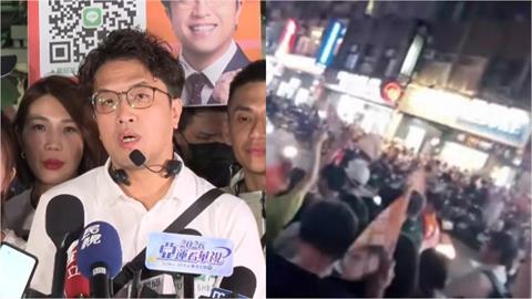 「台北順起來」喊破夜市！沈伯洋訪公館人潮擠爆　吳安琪嚇傻：像媽祖遶境