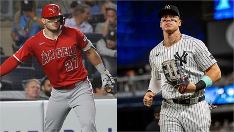 MLB(影)／MVP惺惺相惜！「神鱒」不挑戰「法官」雷射肩還比讚致意