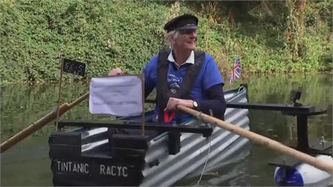 英國米克船長自製鐵船 運河上航行募款