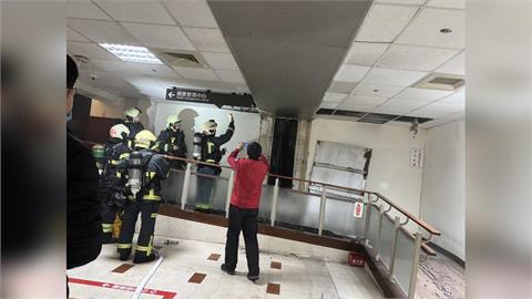 快新聞／台大醫院東址疑火警！「6樓空中花園」冒濃煙　院方緊急撲滅
