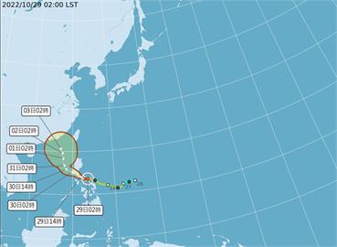 奈格颱風「對半分」？鄭明典PO衛星雲圖曝：兩大雲團有分道揚鑣趨勢