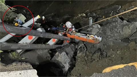 轎車擅闖宜蘭台九線管制路段　墜落五十米邊坡四傷