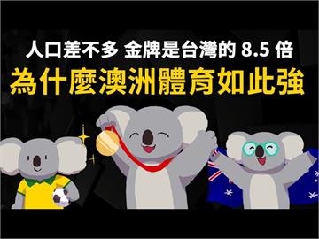 人口差不多！澳洲金牌贏台灣8.5倍　網紅分析原因：運動比看電視還久