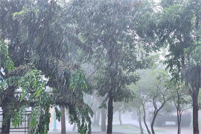 快新聞／午後暴雨來襲　南投市、草屯鎮瞬間降雨「這麼多」嚇壞民眾