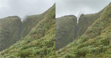 北海岸風太強!瀑布「被吹到往上飄」畫面曝 網驚:水在飛