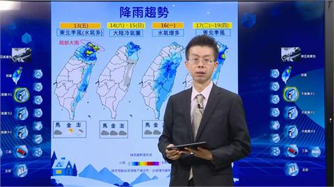 快新聞／全台凍番薯！明起迎風面降雨漸增　「這三天」恐出現10度低溫