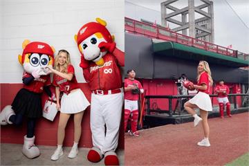 「費嫂」Hanna首登台開球　點名鼎泰豐＋珍奶、讚台式應援超震撼