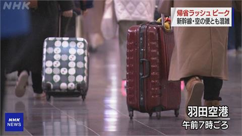 日本新年返鄉人潮　鐵路、機場航班幾乎客滿