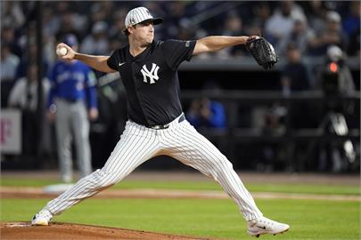 MLB(影)/洋基湧現傷兵潮 賽揚王牌右手肘不適將接受核磁共振檢查