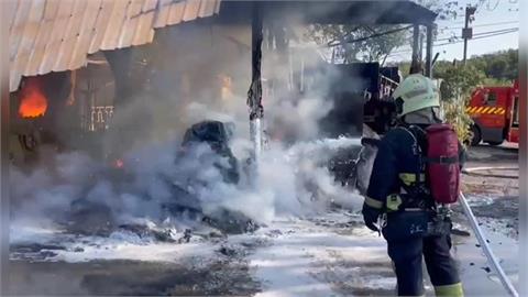 頭份鐵皮兼豬舍火警　火勢猛烈險波及豬隻