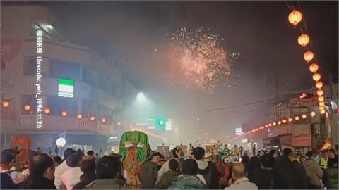 台南遶境染血!  男子遭高空煙火碎片"砸破頭"急縫針