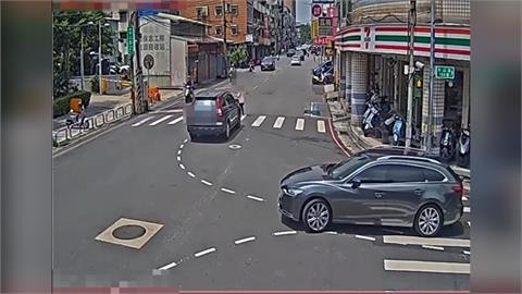 快新聞／三峽少女遭撞噴飛！71歲駕駛闖紅燈撞行人　畫面曝光