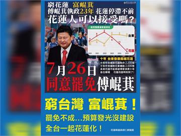 快新聞／控傅崐萁花蓮2行徑擴散全台　議員怒喊：不罷你罷誰