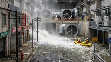 極端天氣肆虐　中國民眾付費體驗模擬颱風訓練防災