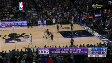 勇士、國王3分球大戰 合力飆進41球破NBA紀錄