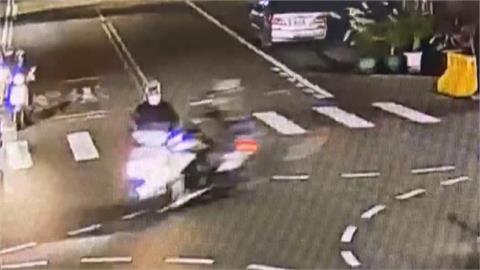 彰化驚險瞬間！駕駛撞整排機車　騎士搶黃燈撞雙載機車３人噴飛
