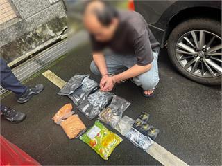 平鎮藥頭遭攔查坦承吸毒　警搜出2000包毒品咖啡包、彩虹菸