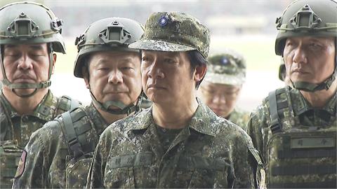上任首漢光演習! 賴總統下機"西裝換軍服"親視導