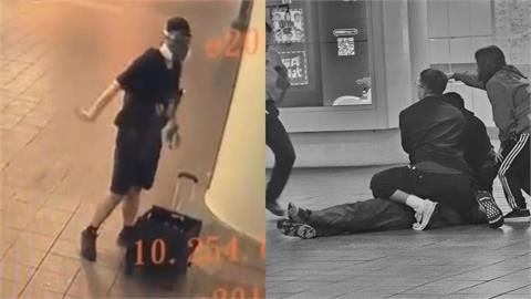 疑戴防毒面具、持「生存遊戲專用煙霧彈」攻擊北車!嫌犯逃逸中