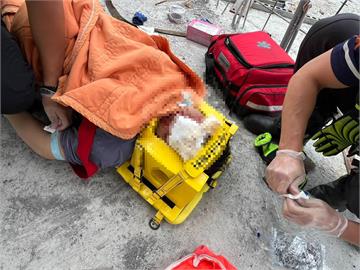 太可怕!竹山工人疑跌倒「鋼筋插入眼窩」 意識不清送醫