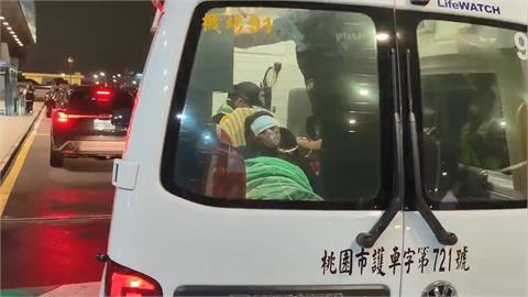桃園機場驚爆挾持案！嫌犯送醫畫面曝光了