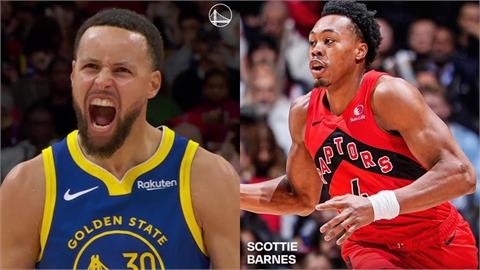 NBA(影)／柯瑞39分白搭！暴龍一哥「抓25籃板締超級大三元」退勇士比肩約基奇