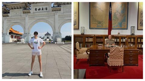 快新聞／賈永婕看「自由花蕊」展　見蔣介石辦公像嗆「繼續罰坐吧」破萬人大讚