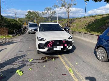 快新聞／宜蘭78歲騎士慘遭車禍！採來的菜散落一地　畫面曝光