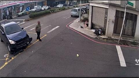 新竹2起驚險車禍! 小客車與機車踫撞 公車追撞前車