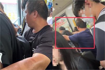 快新聞／台中公車驚見熊抱狼！雙手環抱「圈女學生入懷」　現場犯罪照曝光