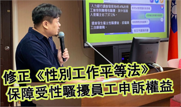 快新聞／洪申翰倡修性別工作平等法 防堵職場性騷擾加害者雇主「自己查自己」