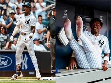 MLB(影)／「赤腳空拳」也能跑壘！小奇森姆跑到鞋子掉了還是強闖本壘帥氣得分